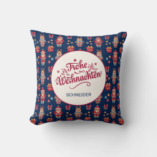 Cojín Decorativo Frohe Weihnachten Personalizados