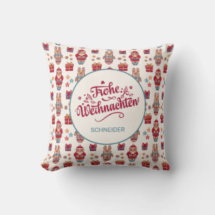 Cojín Decorativo Frohe Weihnachten Personalizados