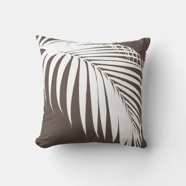 Cojín Decorativo frondas de palma de PixDezines (Anverso)