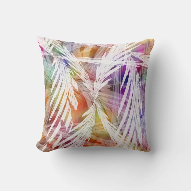 Cojín Decorativo Frondas tropicales (Anverso)