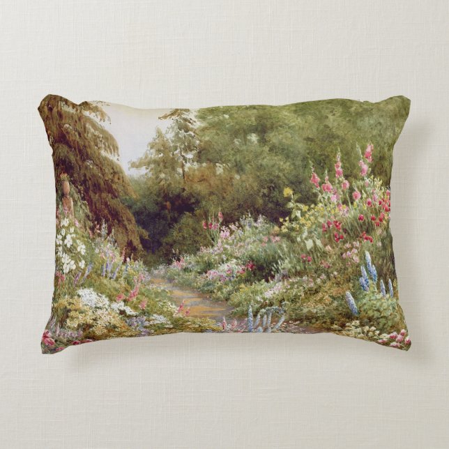 Cojín Decorativo Frontera herbácea (Anverso)