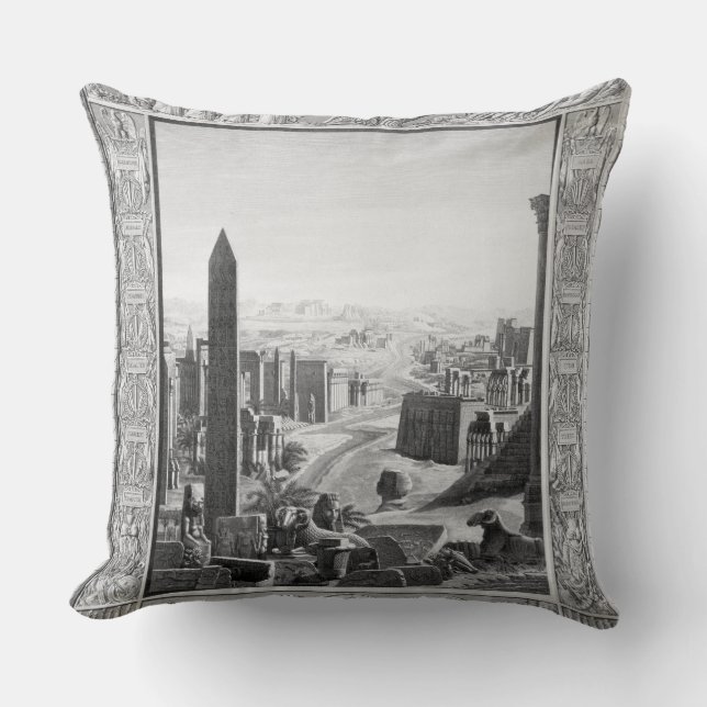 Cojín Decorativo Frontispiece al volumen 1 de la descripción del ` (Anverso)