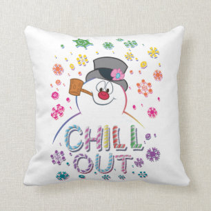 Cojín Decorativo Frosty the Snowman™   Colores arcoiris "Chill Ou