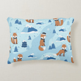 Cojín Decorativo Frosty Winter Foxes