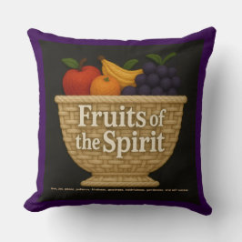 Cojín Decorativo Fruits of the Spirit Yarn Look Pillow