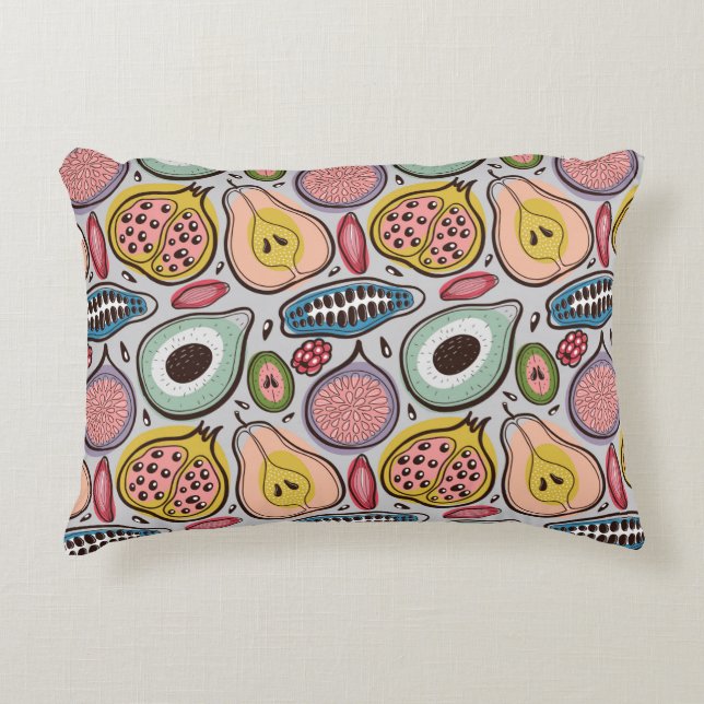 Cojín Decorativo Fruits seamless pattern (Anverso)