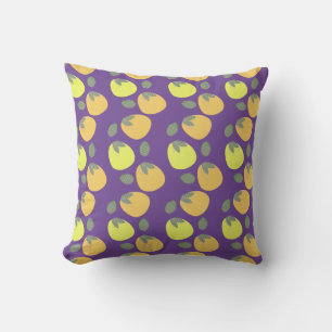 Cojín Decorativo Fruta divertida de mango naranja amarillo
