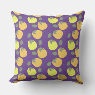 Cojín Decorativo Fruta divertida de mango naranja amarillo
