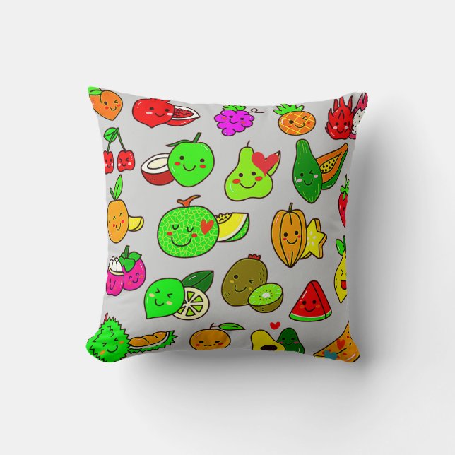 Cojín Decorativo ¡Fruta linda! (Anverso)