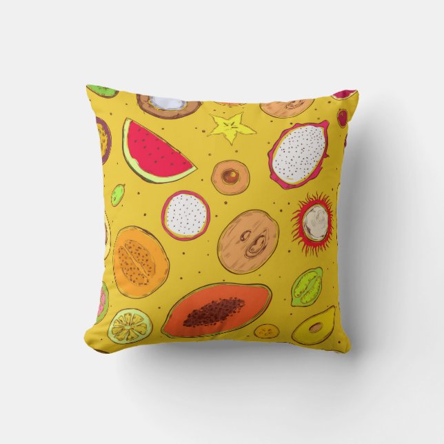 Cojín Decorativo Fruta tropical (Anverso)