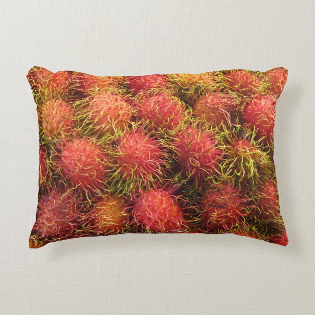 Cojín Decorativo Fruta tropical de Rambutan (Anverso)