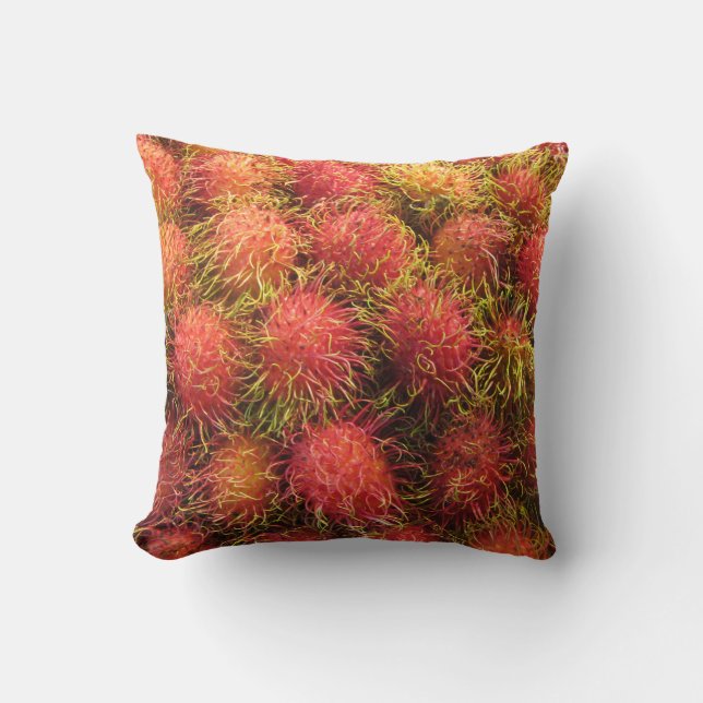 Cojín Decorativo Fruta tropical de Rambutan (Anverso)