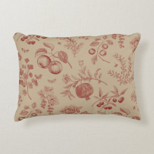 Cojín Decorativo Frutas, bayas y flores. Patrón ininterrumpido de o