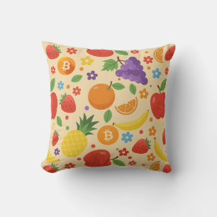 Cojín Decorativo Frutas Bitcoin