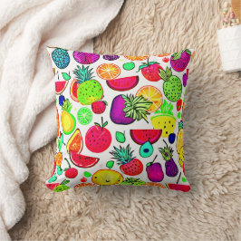 Cojín Decorativo Frutas coloridas Artista de huertos