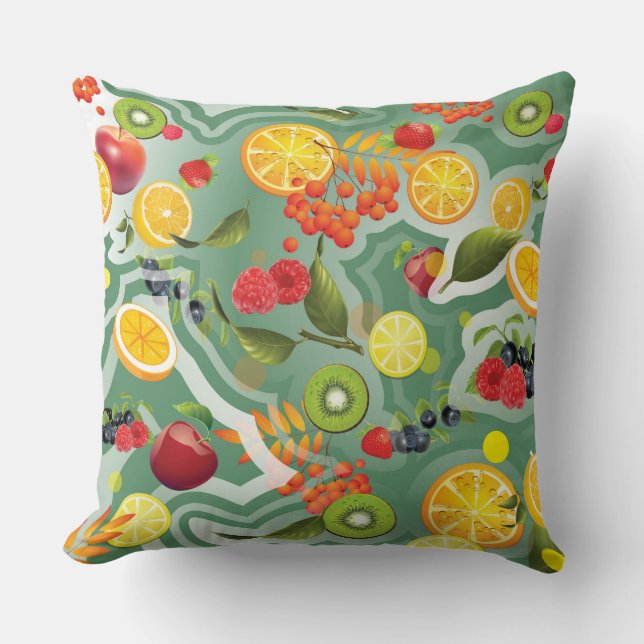 Cojín Decorativo Frutas mixtas 7 (Anverso)