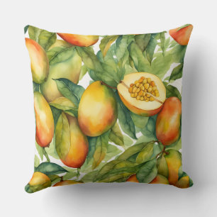 Cojín Decorativo Frutas y hojas de mango 