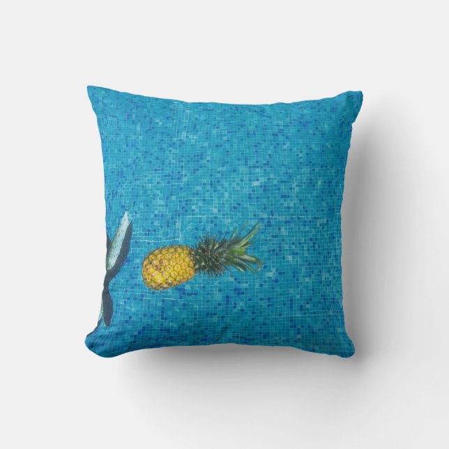Cojín Decorativo Fruto de piña amarillo (Anverso)