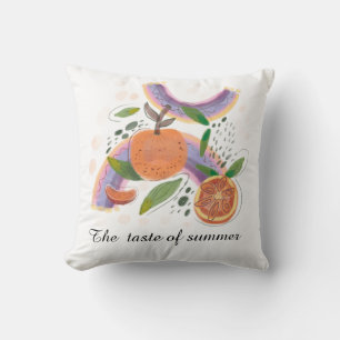 Cojín Decorativo frutos de acuarela