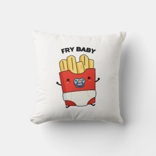 Cojín Decorativo Fry Baby Funny French Fries Pun