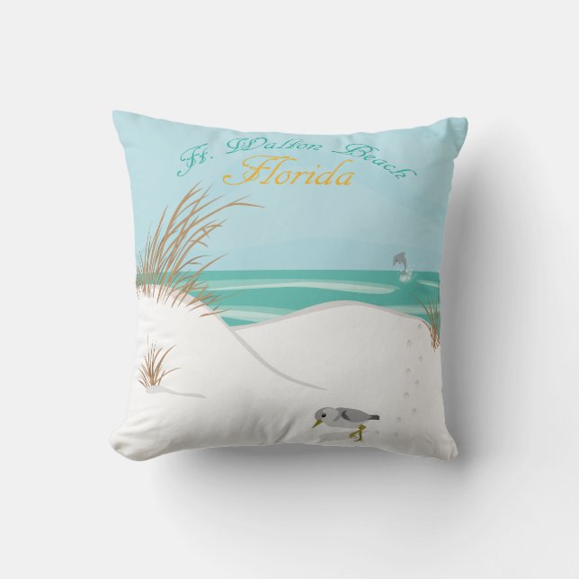 Cojín Decorativo Ft. Walton Beach (Florida) (Anverso)