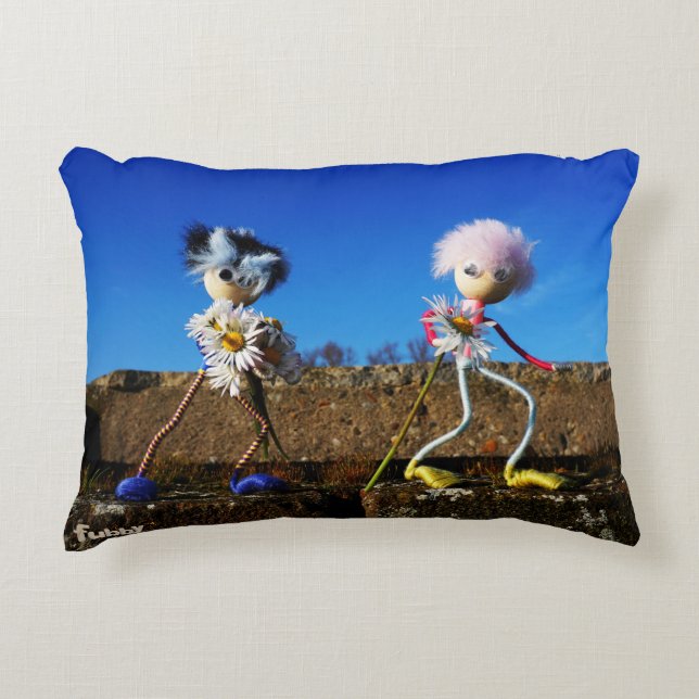 Cojín Decorativo Fubby's die elkaars Valentijn zijn. (Anverso)