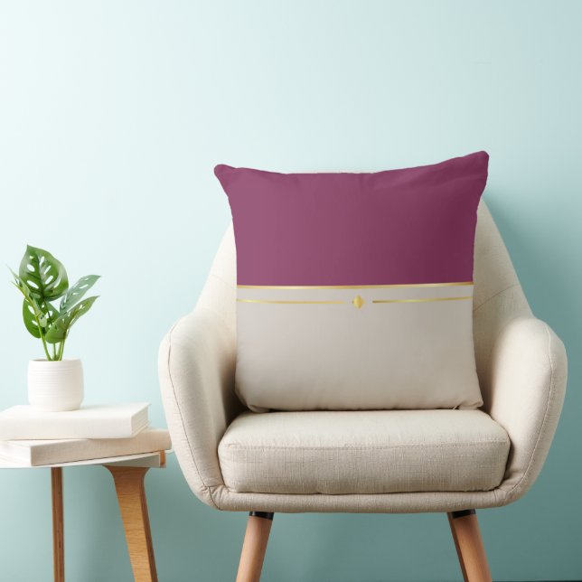 Cojín Decorativo Fuchsia & Taupe Haven (Silla)