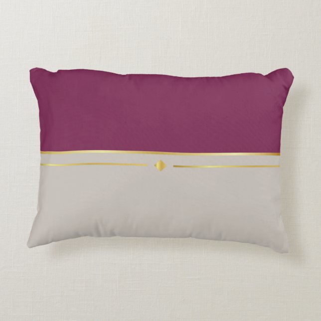 Cojín Decorativo Fuchsia & Taupe Haven (Reverso)