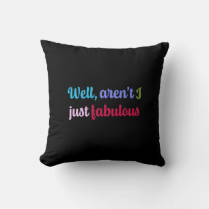 Cojín Decorativo Fuente genial multicolor y frase con actitud