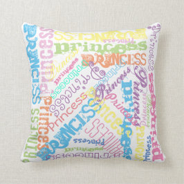 Cojín Decorativo Fuentes de color sherbert arcoíris en cualquier co