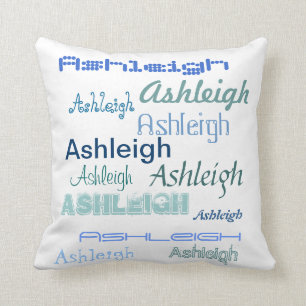 Cojín Decorativo Fuentes frescas su nombre personalizado