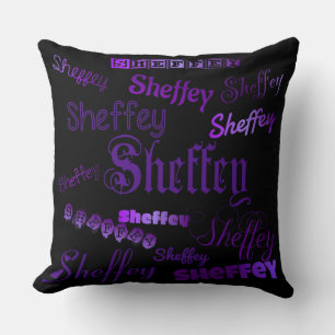 Cojín Decorativo Fuentes púrpura Sheffey