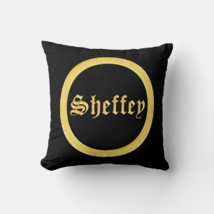 Cojín Decorativo Fuentes Sheffey - Negro y Oro
