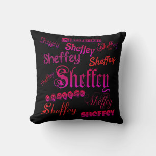 Cojín Decorativo Fuentes Sheffey - rosa y rojo