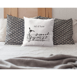 Cojín Decorativo Fuera de sintonía, el tucán se une a los pájaros c