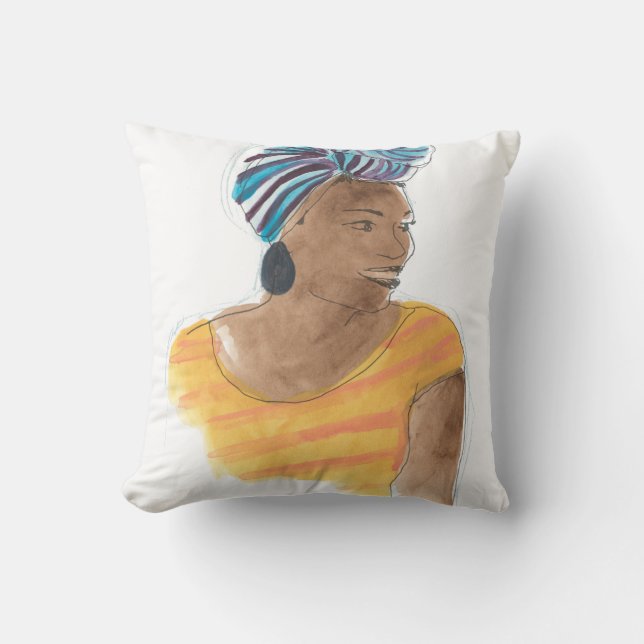 Cojín Decorativo Fuerte y Hermoso (Anverso)