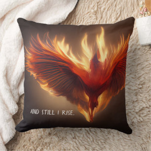 Cojín Decorativo Fuerza inspiradora de apoyo de Phoenix Rising