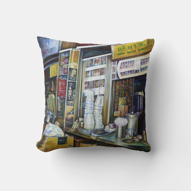 Cojín Decorativo Fuerzas de luz cargadas emocionalmente, Singapur (Anverso)