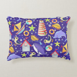 Cojín Decorativo Fun Beach Navy Accent Pillow