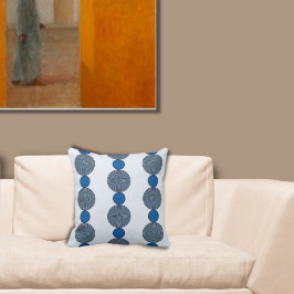 Cojín Decorativo Fun Blue Round Beaded StrPattern