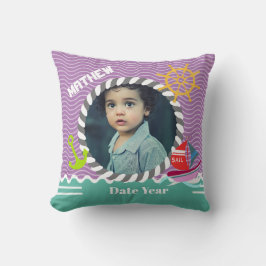 Cojín Decorativo Fun Bots Foto Purple Aqua