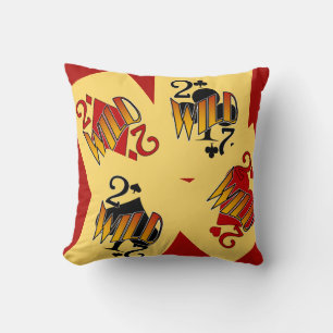 Cojín Decorativo Fun Deuces Wild Pillow