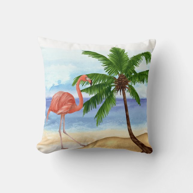 Cojín Decorativo Fun Flamingo Pillow Tropical (Anverso)