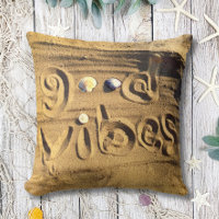 Fun Good Vibes Cita Beach Sand Shells Foto Negrita