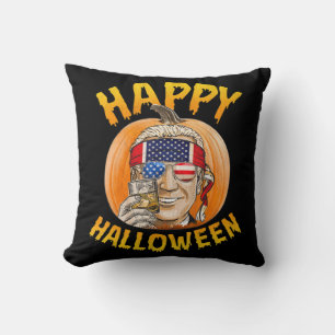 Cojín Decorativo Fun Joe Biden Pumpkin Feliz Halloween Confuso