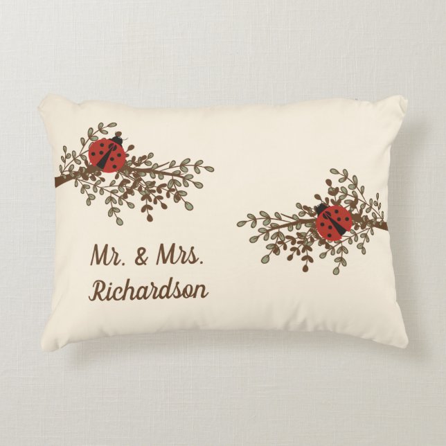Cojín Decorativo Fun Ladybug Design (Anverso)