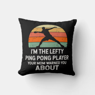 Cojín Decorativo Fun Ping Pong Table Tennis Left Hands Player