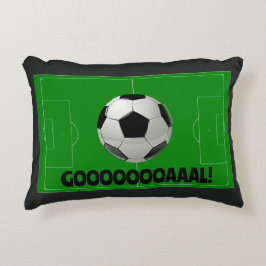 Cojín Decorativo ¡Fun Soccer Ball y Pitch GOL! (Fútbol) Deportes