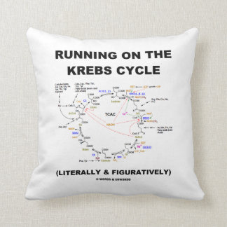 Cojín Decorativo Funcionamiento en el ciclo de Krebs (humor de la