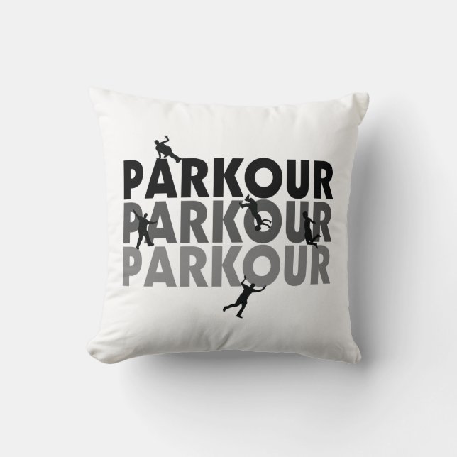 Cojín Decorativo Funcionamiento libre de Parkour (Anverso)